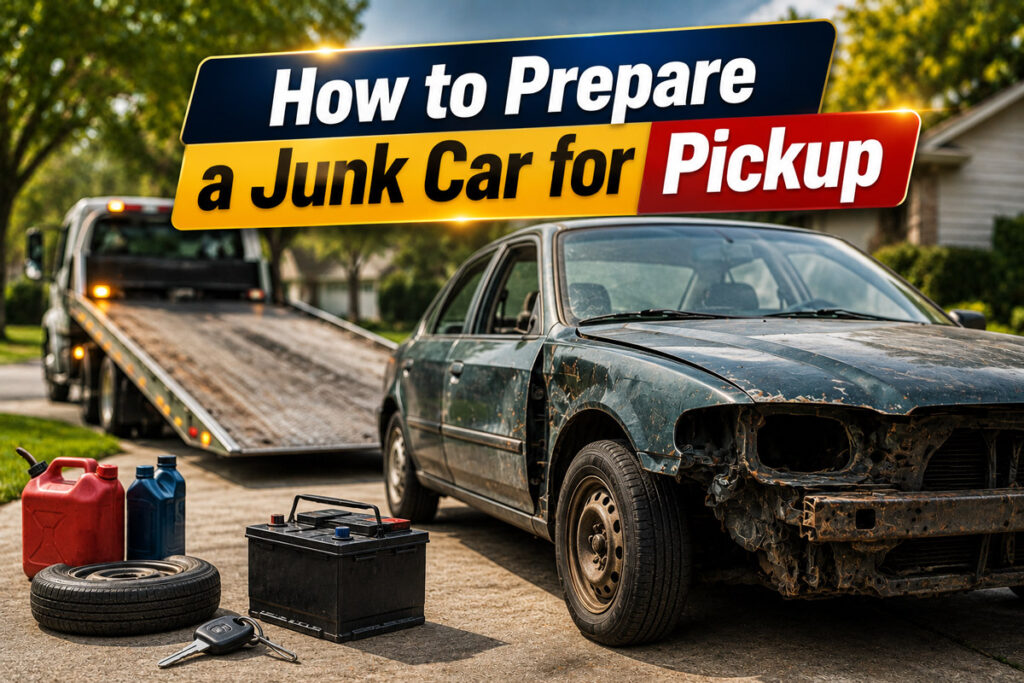 How to Prepare a Junk Car for Pickup