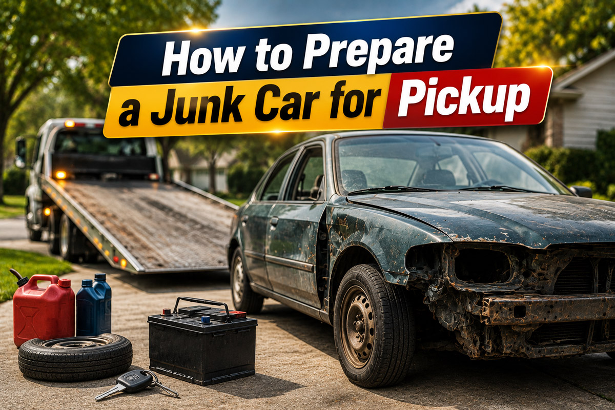 How to Prepare a Junk Car for Pickup