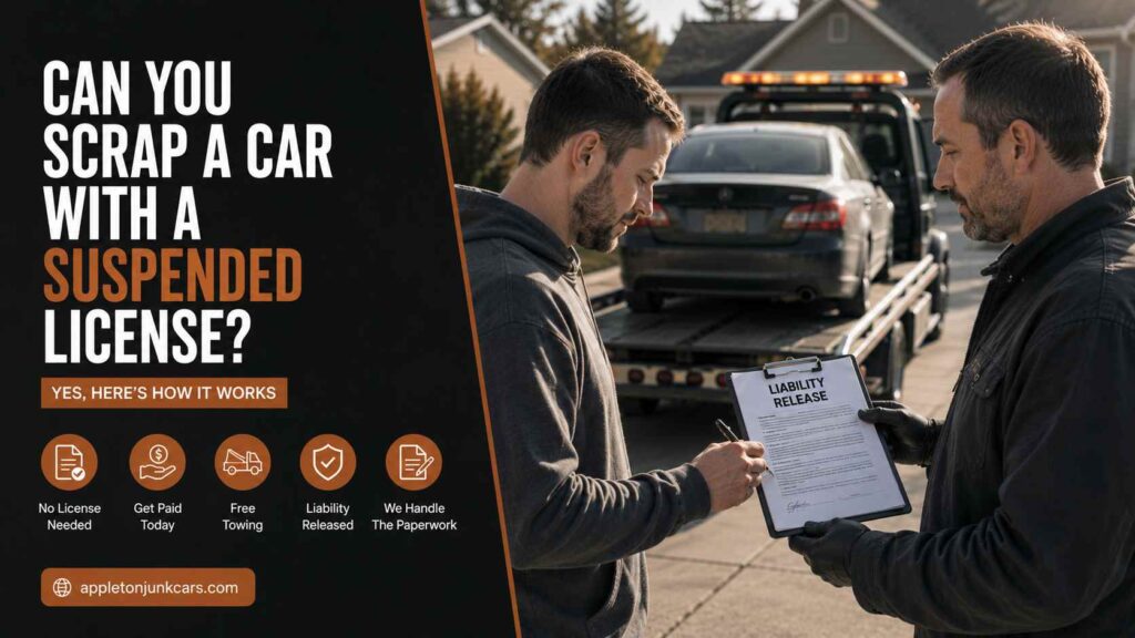 can you scrap a car with a suspended license
