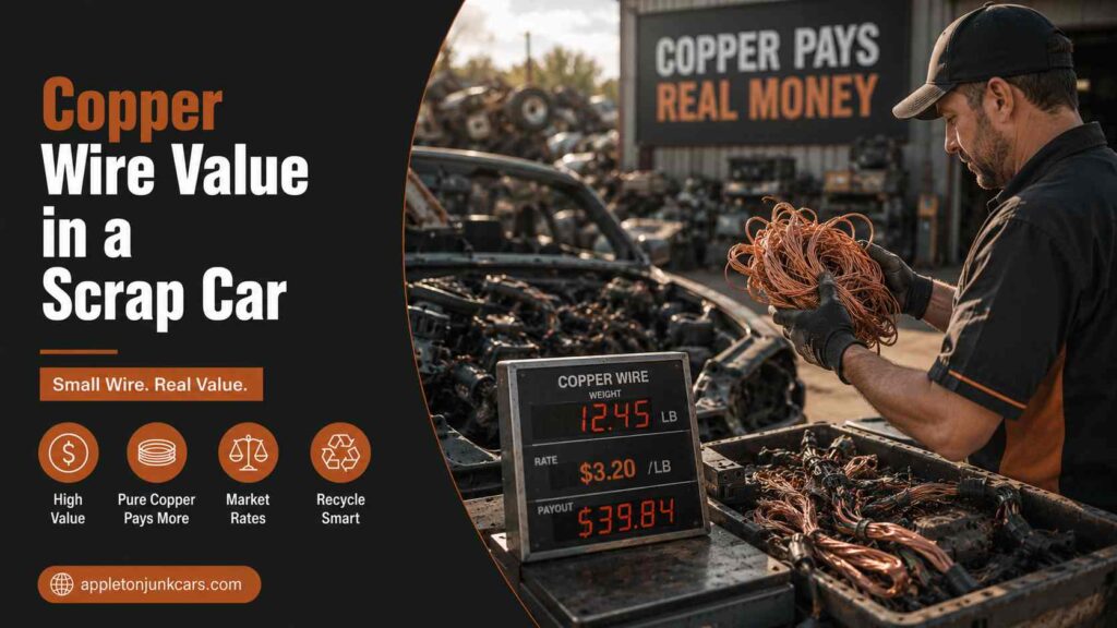 copper wire value in a scrap car