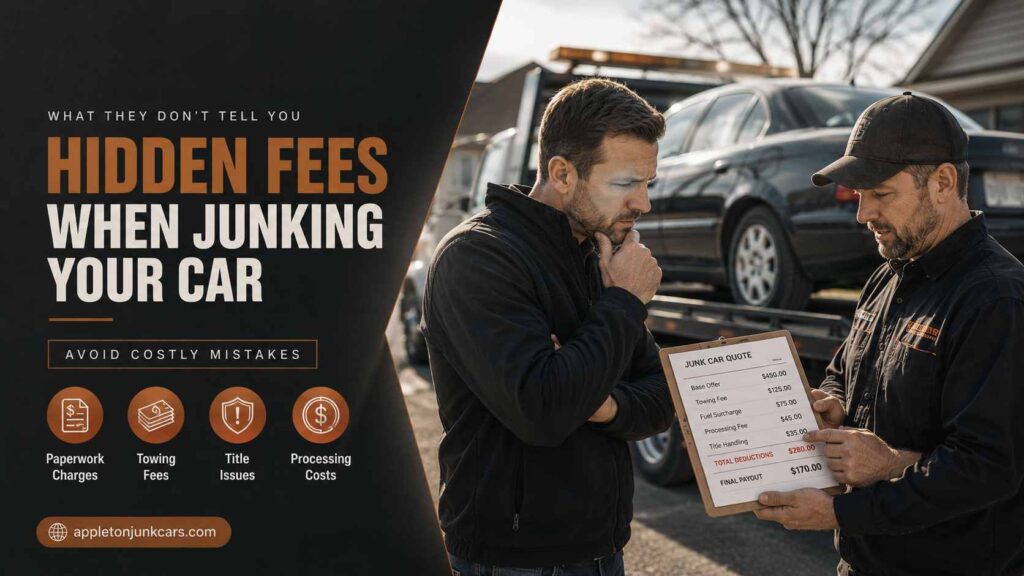 hidden fees to watch out for when junking a car
