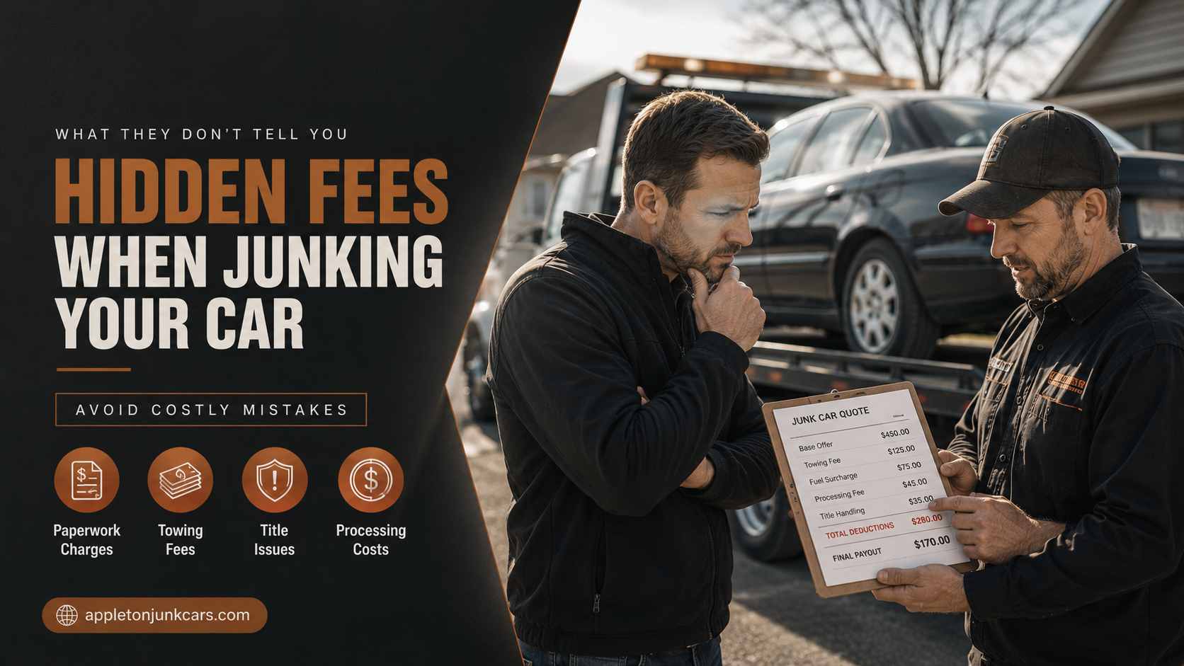 hidden fees to watch out for when junking a car