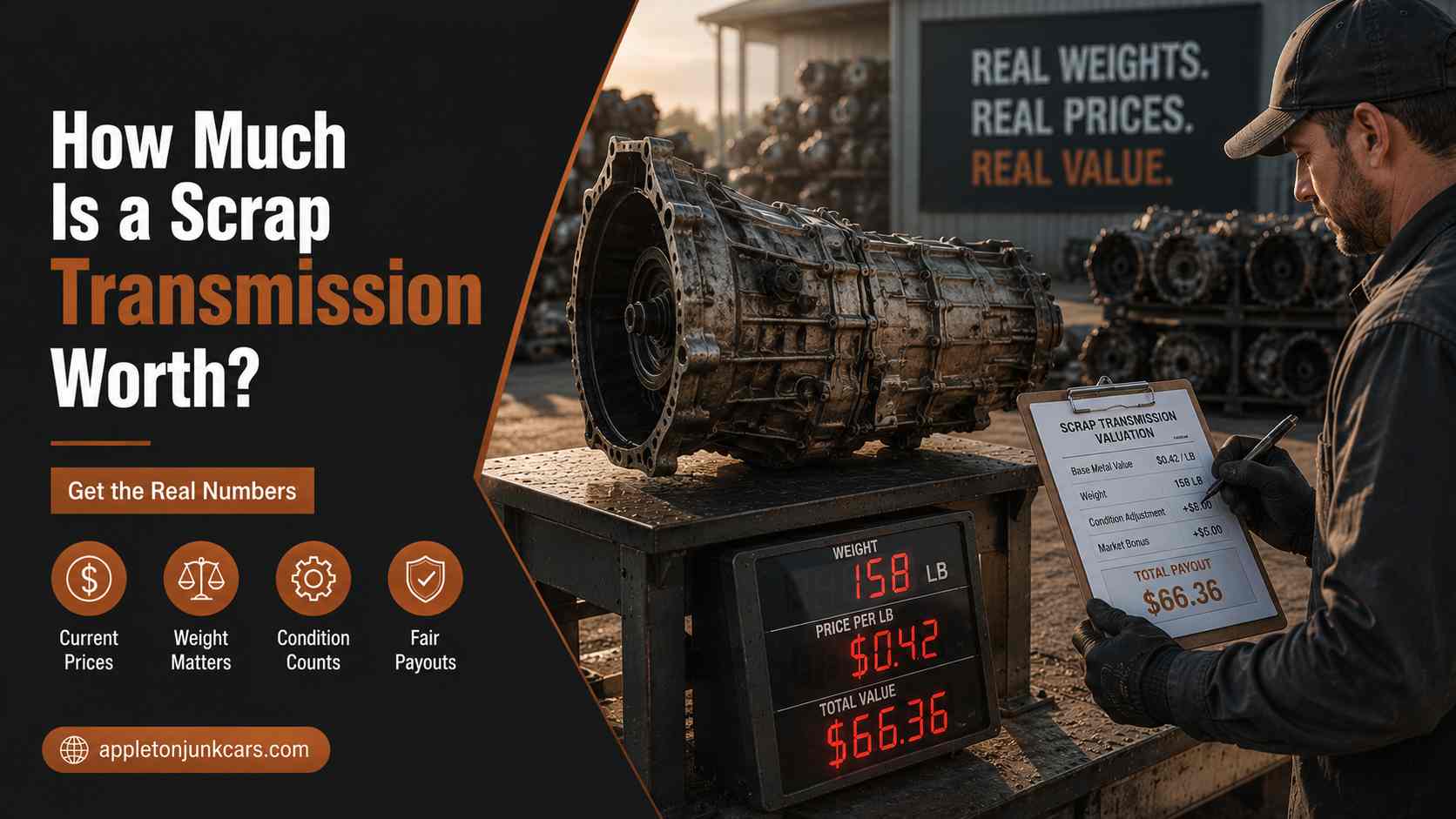 how much is a scrap transmission worth