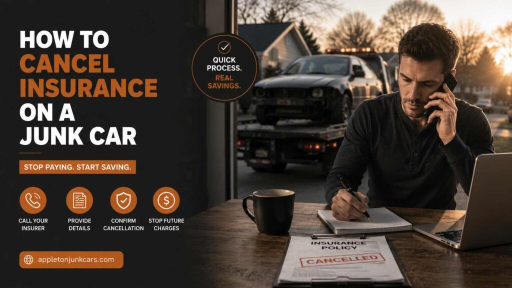 how to cancel insurance on a junk car
