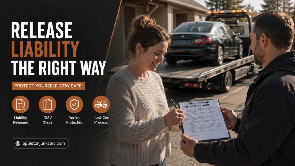 how to release liability when junking a car