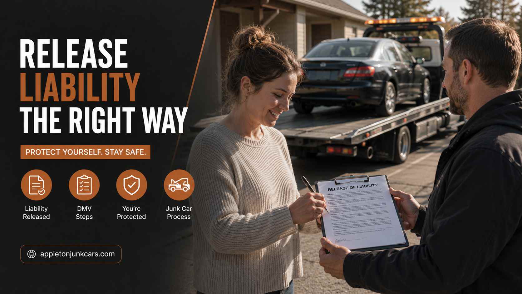 how to release liability when junking a car