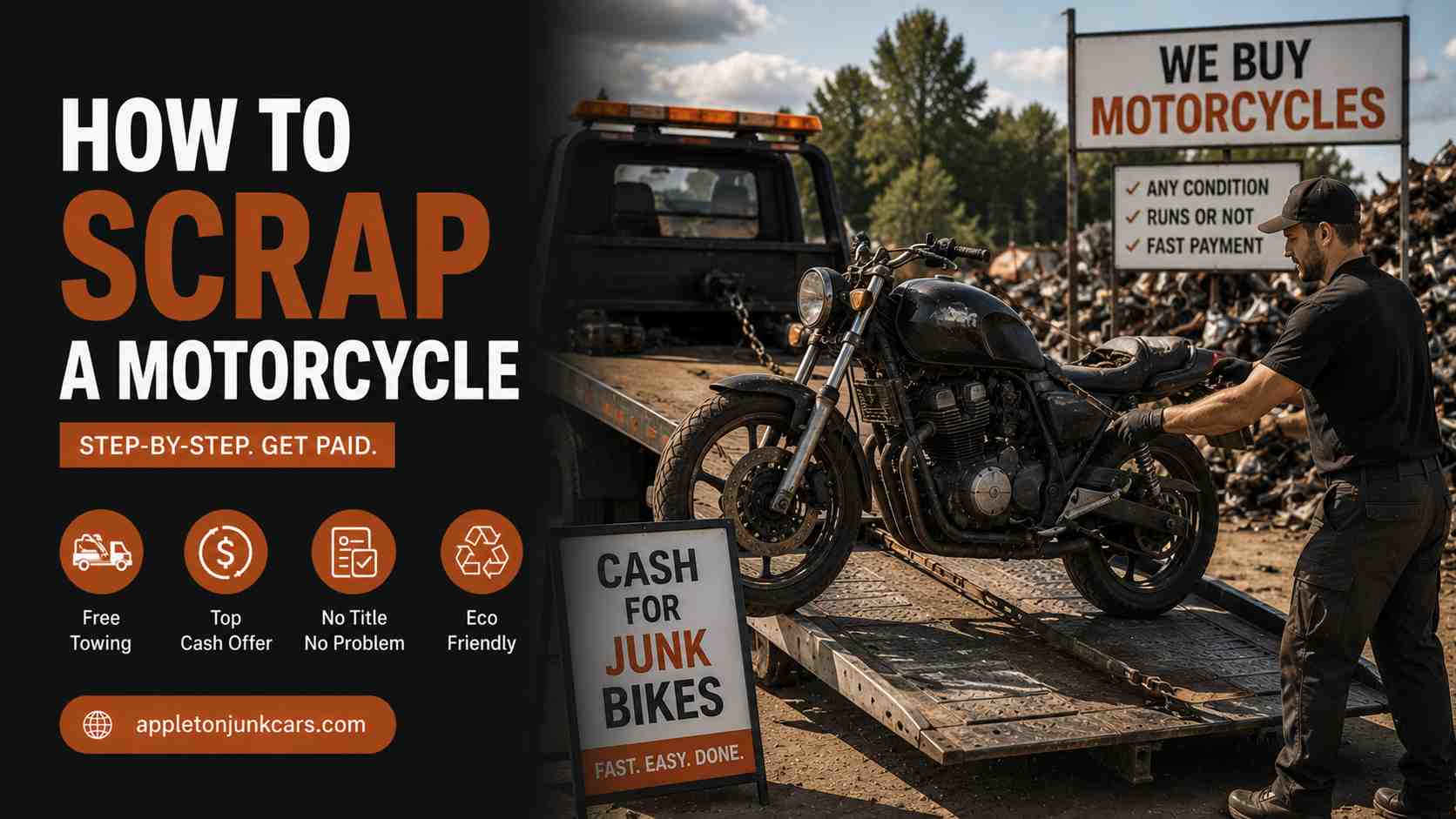 how to scrap a motorcycle