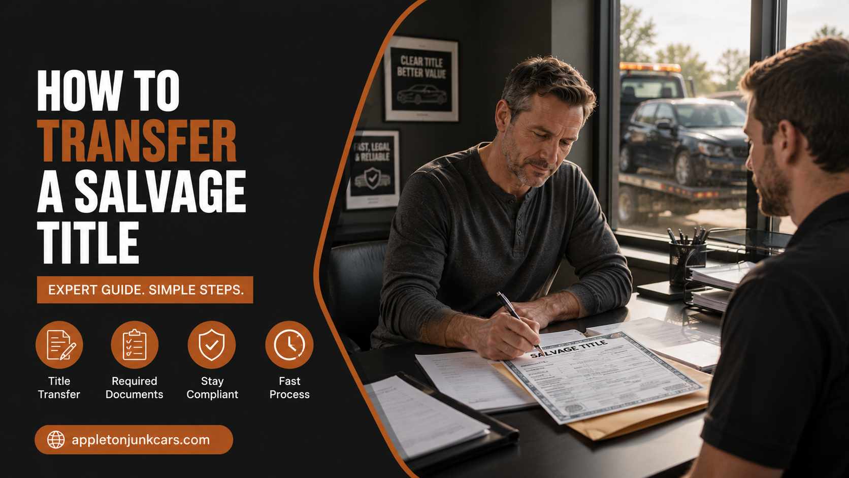 how to transfer a salvage title