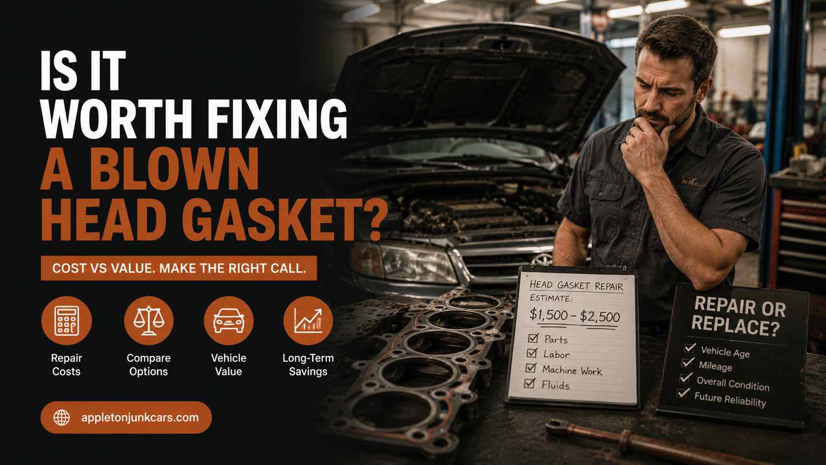 is it worth fixing a blown head gasket