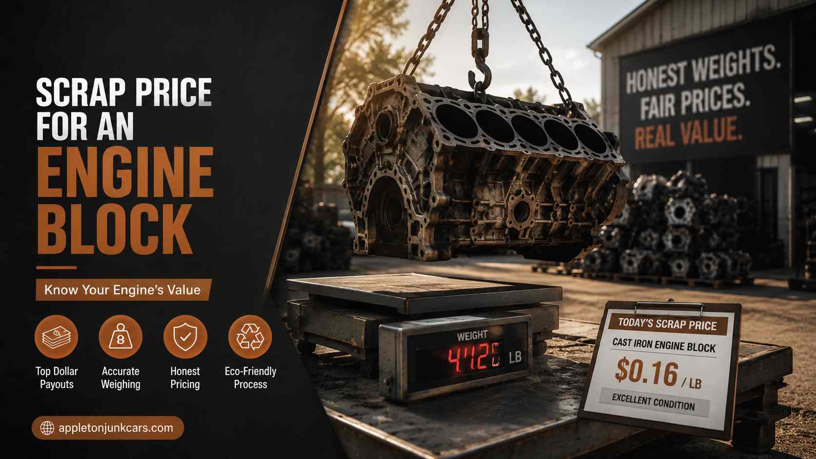 scrap price for an engine block