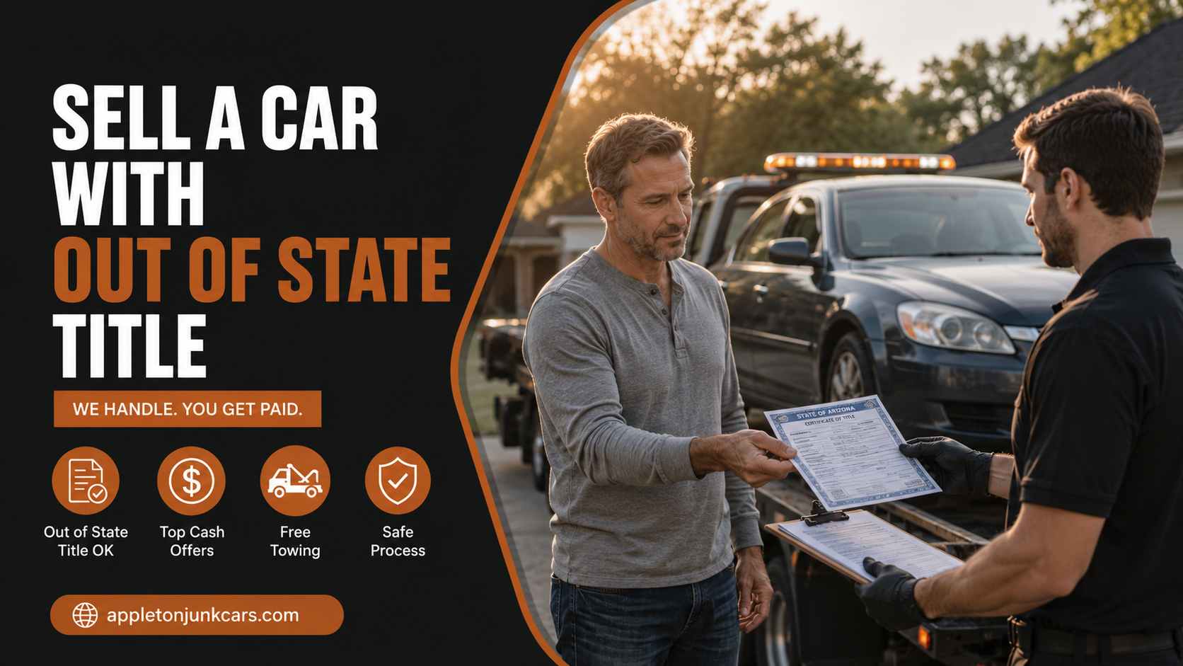 sell a car with out of state title