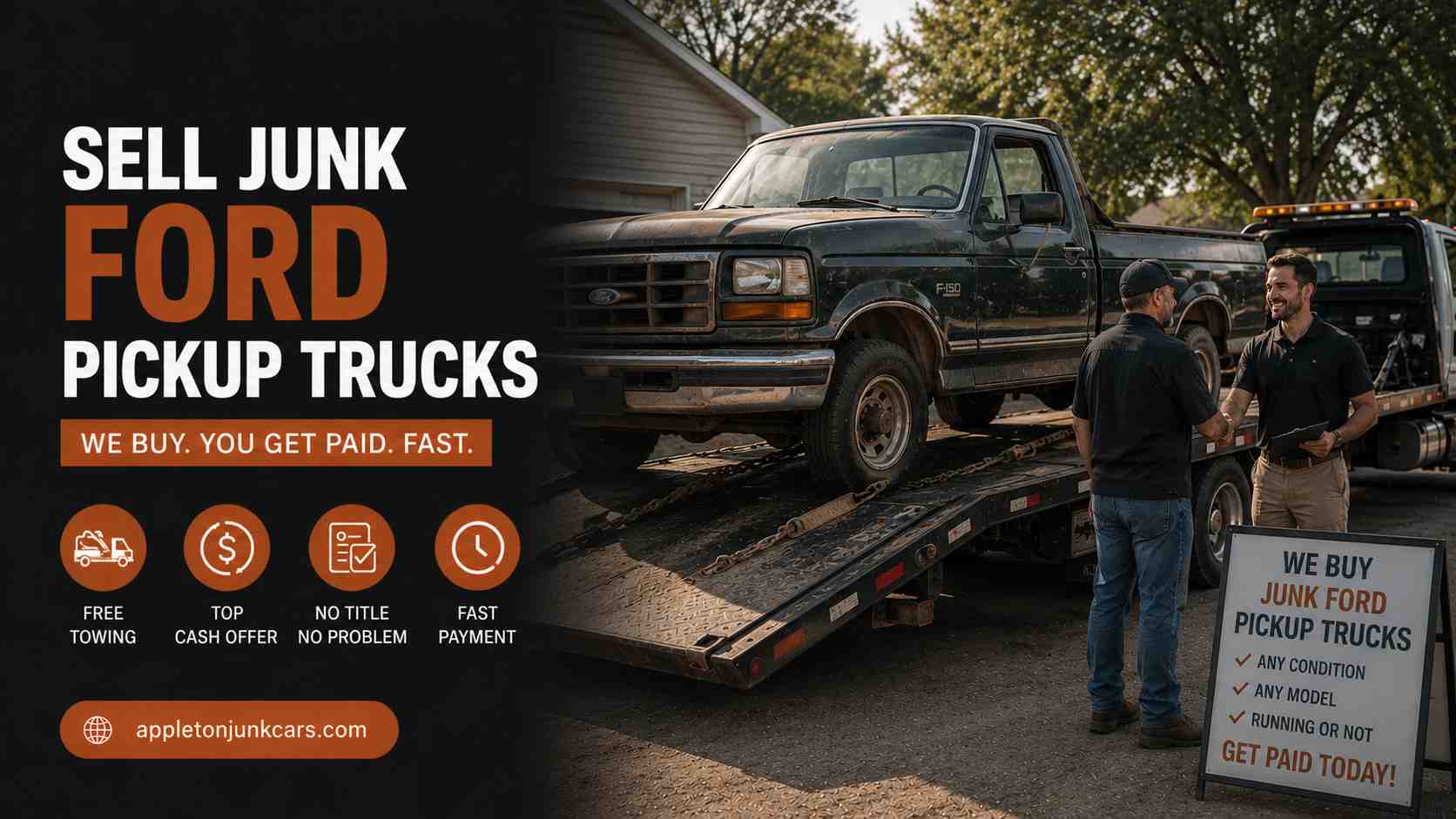 sell junk Ford pickup trucks