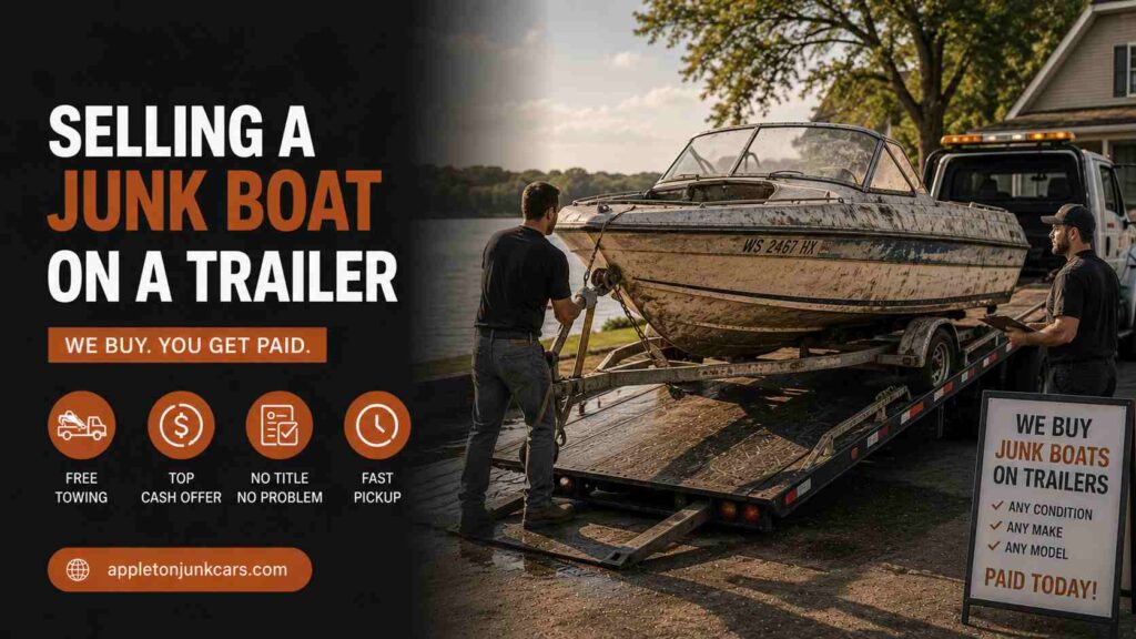 selling a junk boat on a trailer