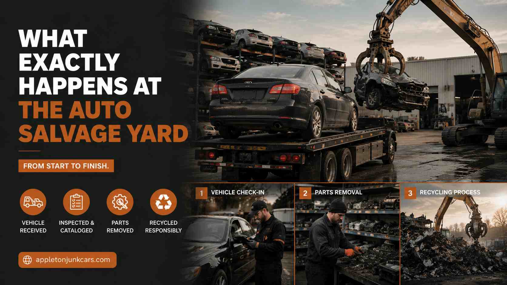 what exactly happens at the auto salvage yard
