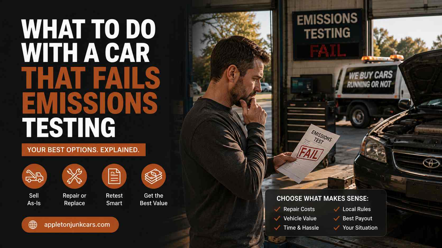 what to do with a car that fails emissions testing