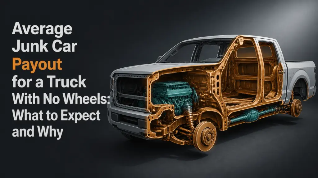 average junk car payout for a truck with no wheels