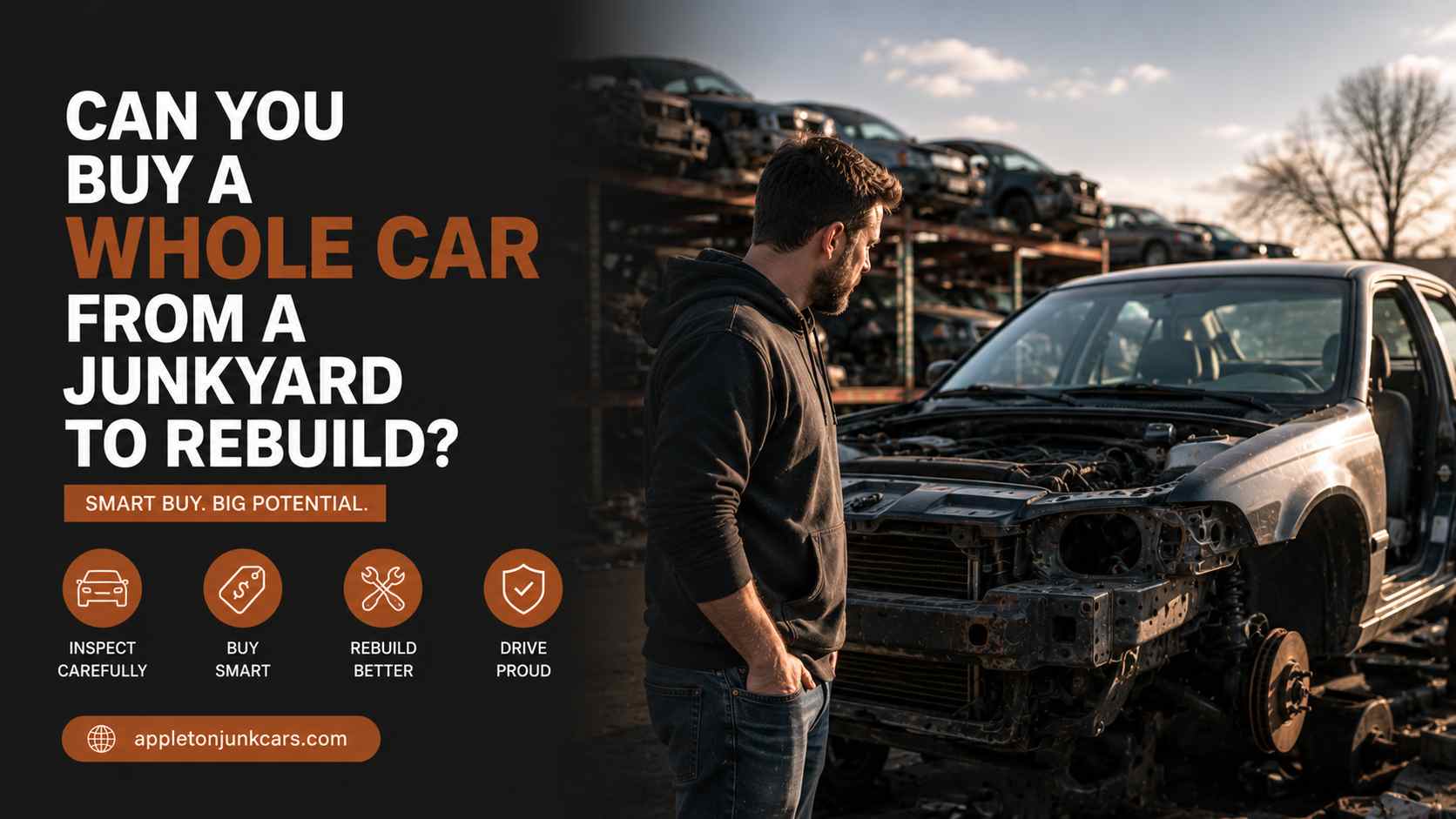 can you buy a whole car from a junkyard to rebuild