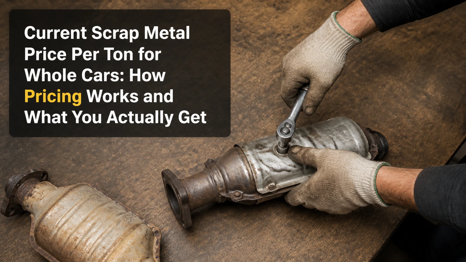 current scrap metal price per ton for whole cars