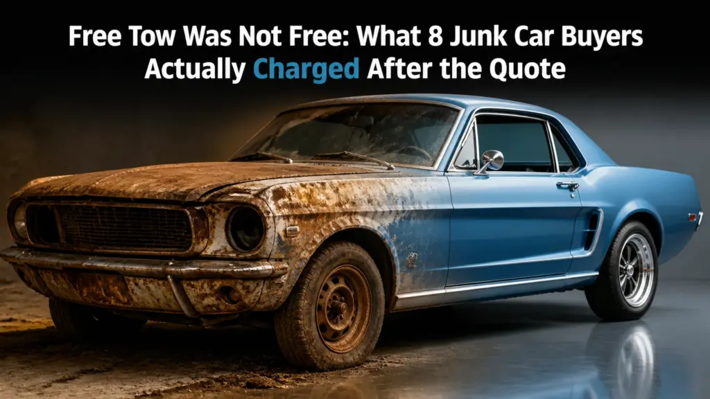 Free Tow Was Not Free: What 8 Junk Car Buyers Actually Charged After the Quote