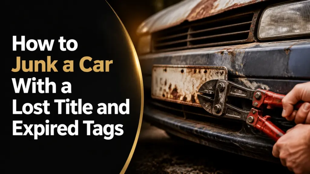 how to junk a car with a lost title and expired tags
