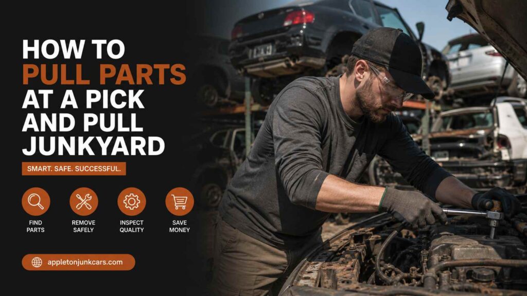 how to pull parts at a pick and pull junkyard
