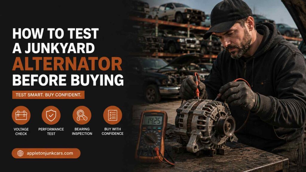 how to test a junkyard alternator before buying