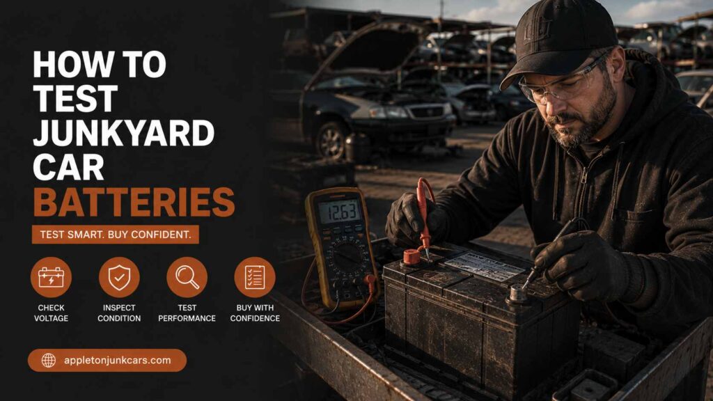 how to test junkyard car batteries