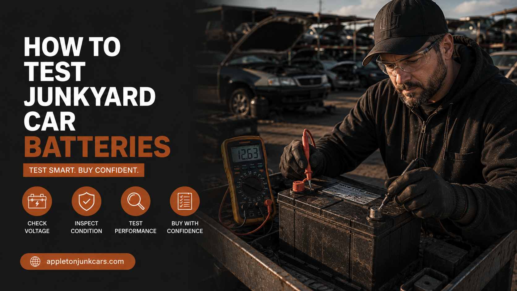 how to test junkyard car batteries