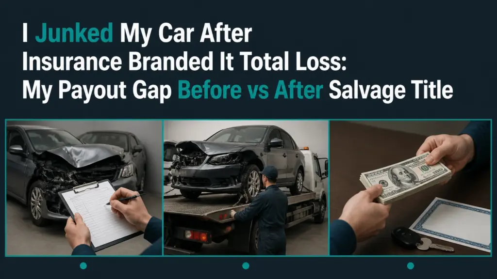 I Junked My Car After Insurance Branded It Total Loss: My Payout Gap Before vs After Salvage Title