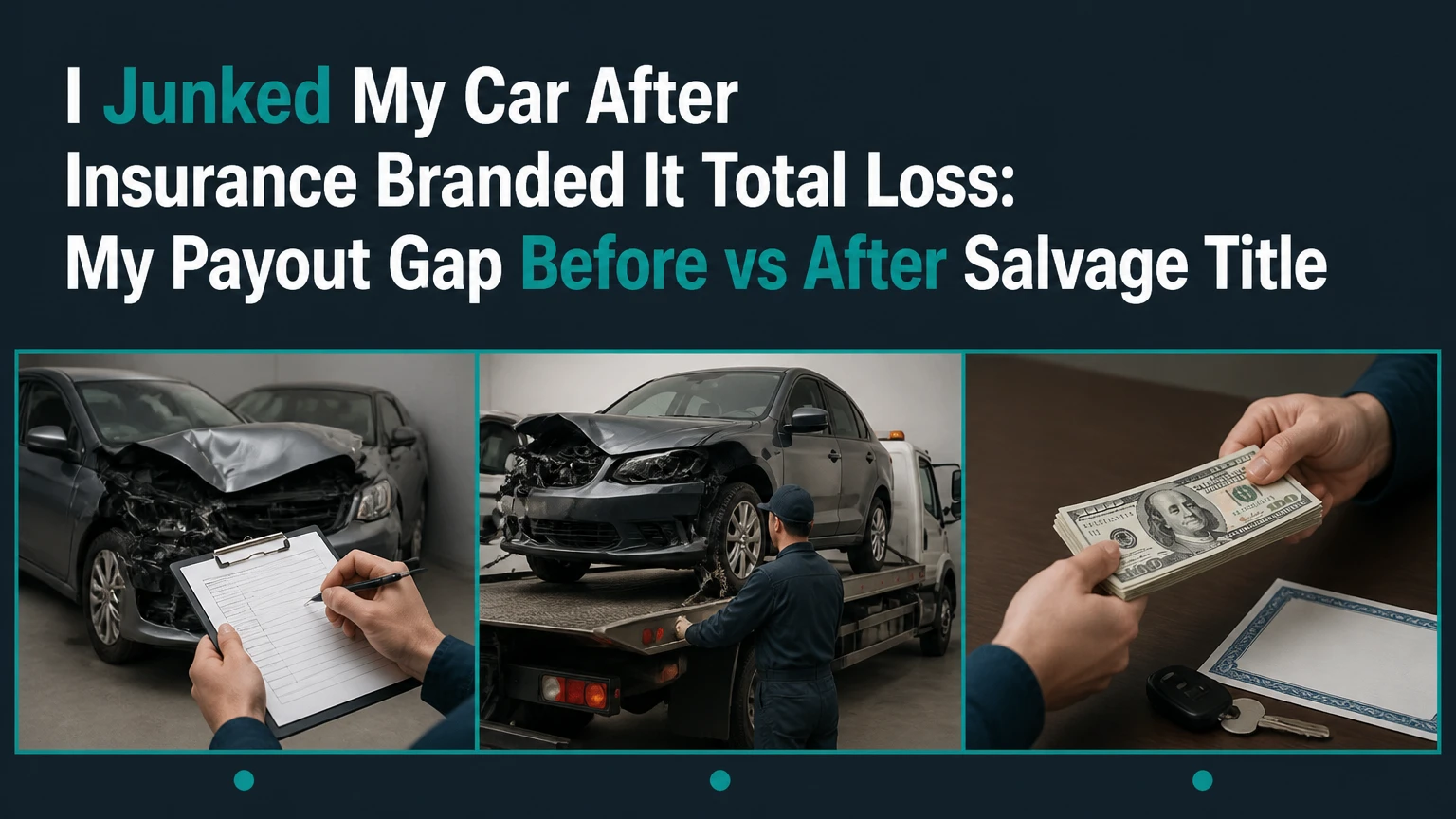 I Junked My Car After Insurance Branded It Total Loss: My Payout Gap Before vs After Salvage Title