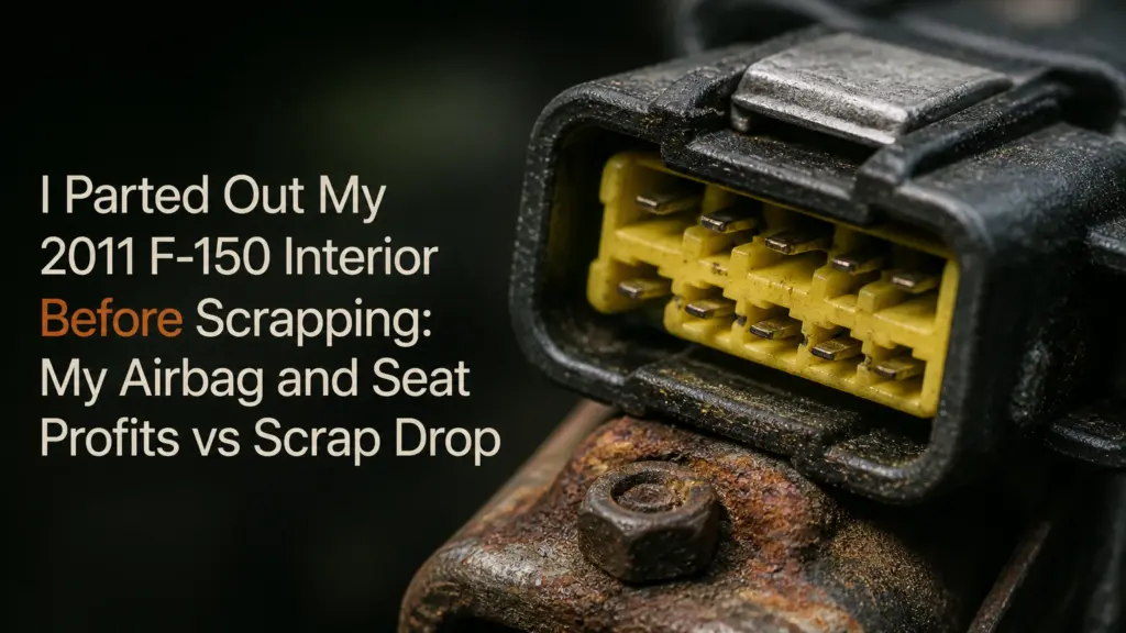 I Parted Out My 2011 F-150 Interior Before Scrapping: My Airbag and Seat Profits vs Scrap Drop