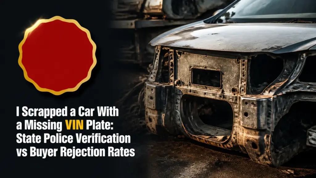 I Scrapped a Car With a Missing VIN Plate: State Police Verification vs Buyer Rejection Rates