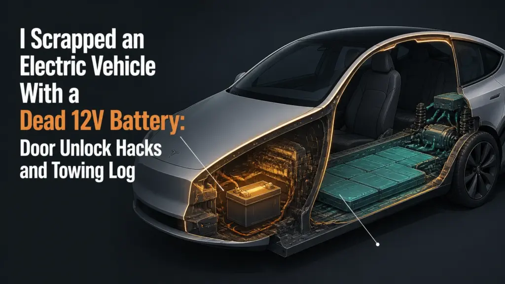 i scrapped an electric vehicle with a dead 12v battery