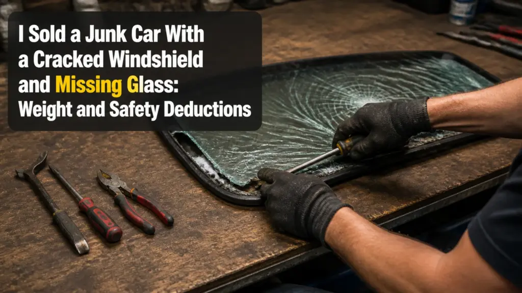 i sold a junk car with a cracked windshield and missing glass