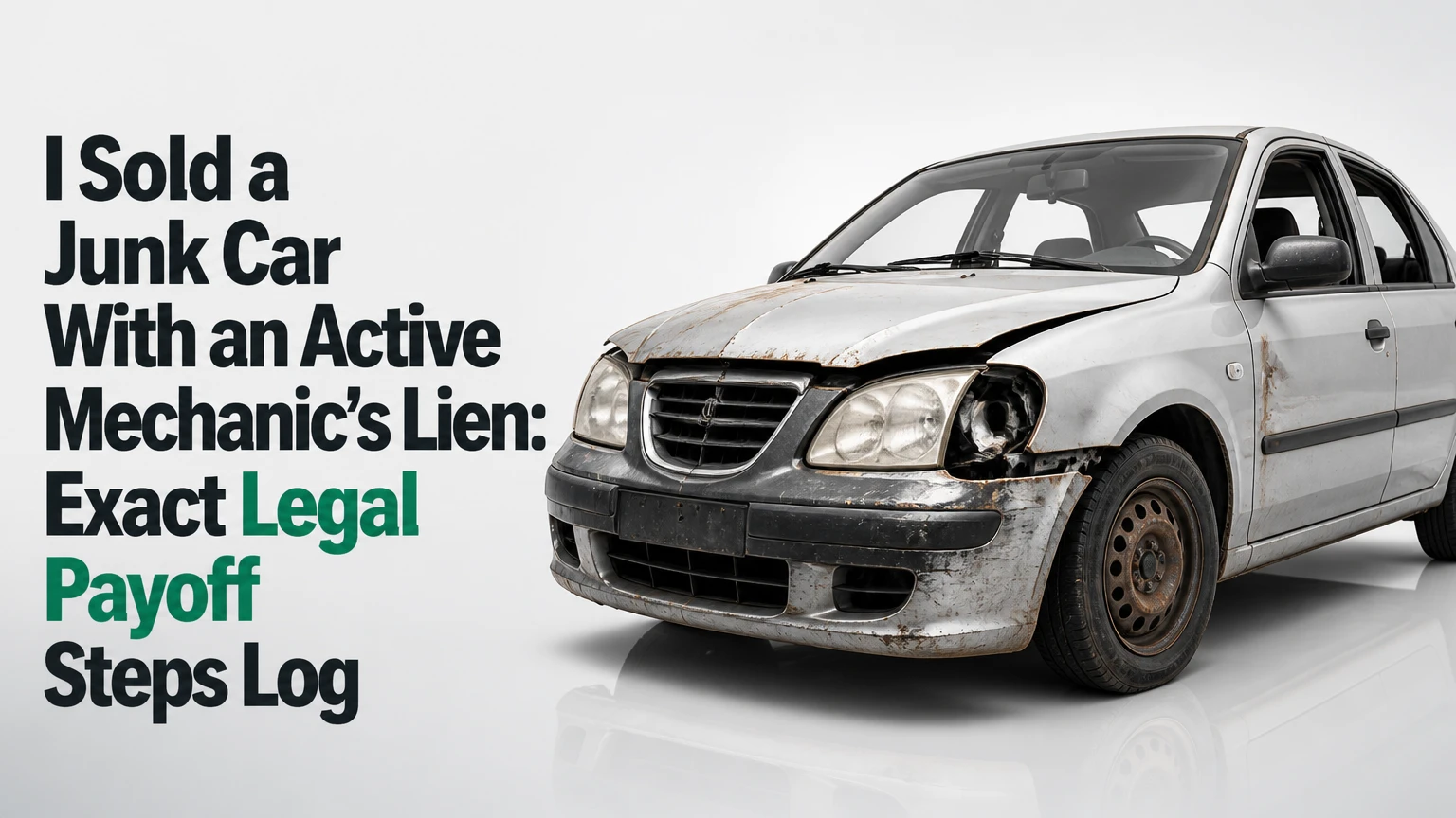 i sold a junk car with an active mechanics lien