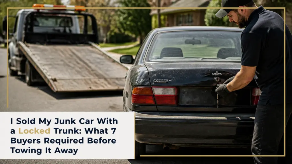 I Sold My Junk Car With a Locked Trunk: What 7 Buyers Required Before Towing It Away