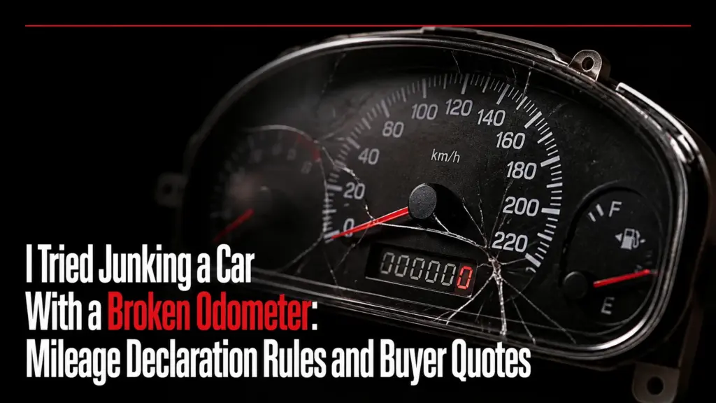 i tried junking a car with a broken odometer