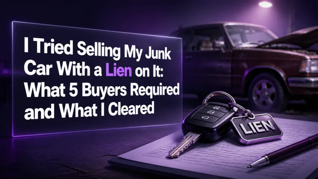I Tried Selling My Junk Car With a Lien on It: What 5 Buyers Required and What I Cleared
