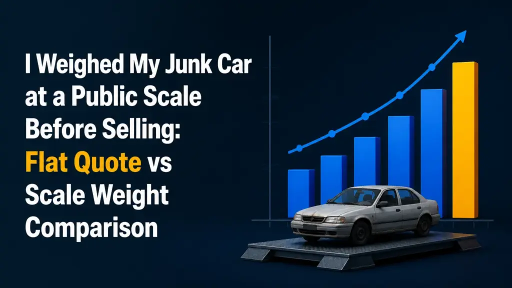 I Weighed My Junk Car at a Public Scale Before Selling: Flat Quote vs Scale Weight Comparison