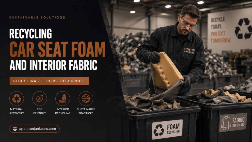 recycling car seat foam and interior fabric