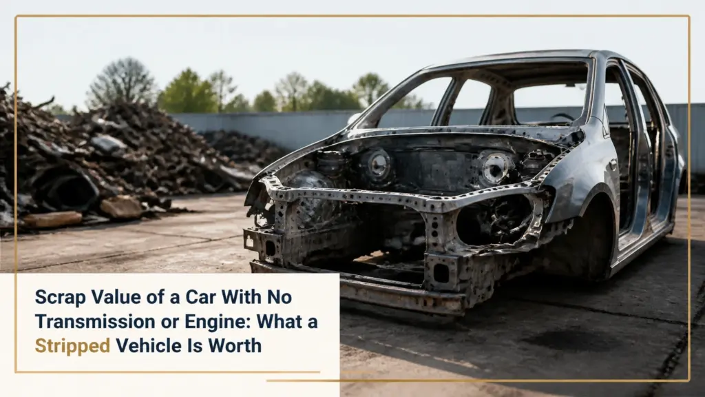 scrap value of a car with no transmission or engine