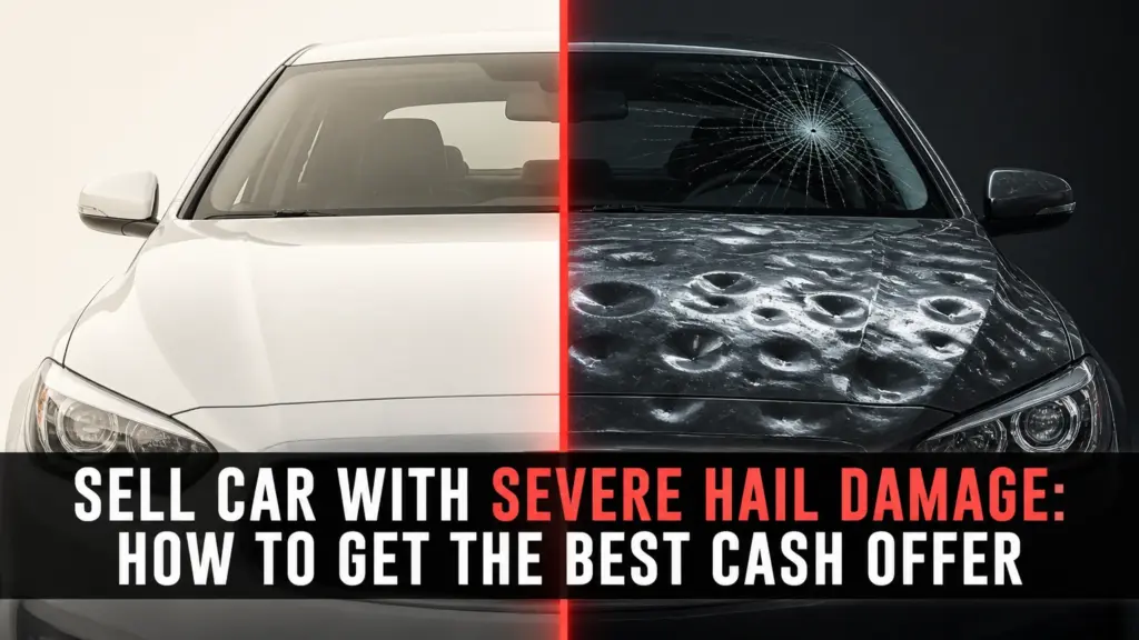 sell car with severe hail damage