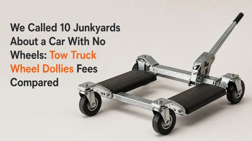 we called 10 junkyards about a car with no wheels