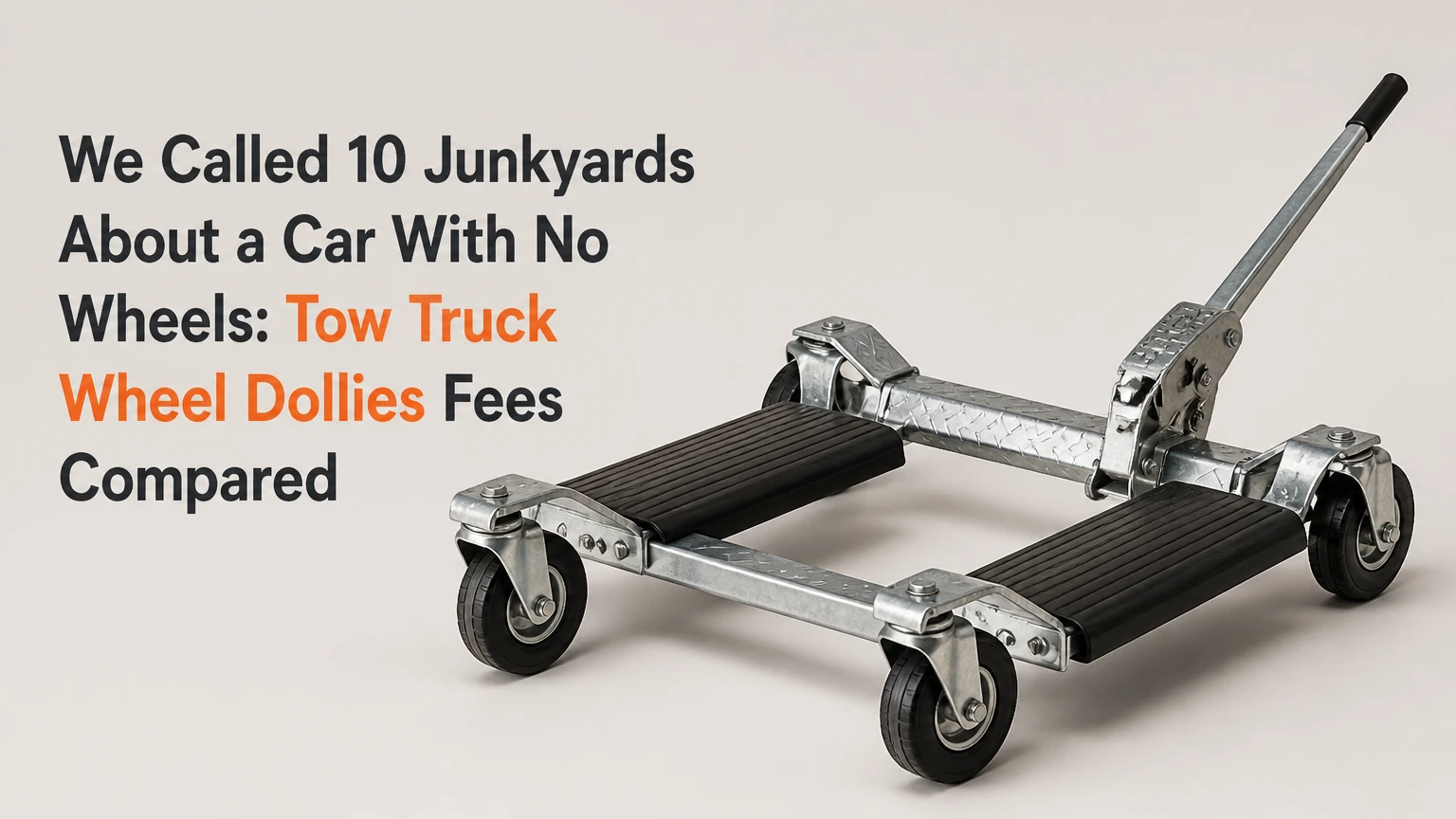 we called 10 junkyards about a car with no wheels