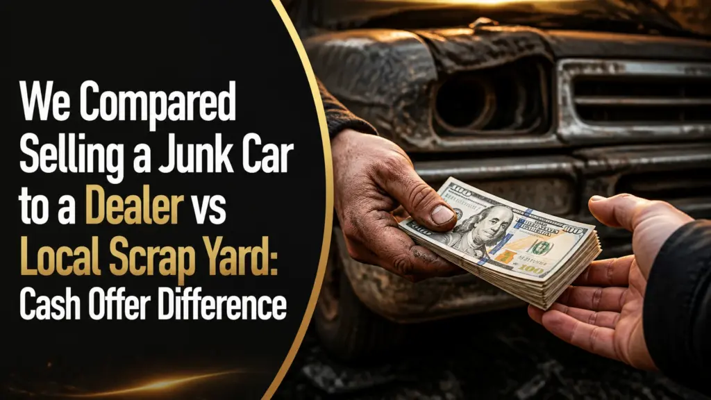 we compared selling a junk car to a dealer vs local scrap yard