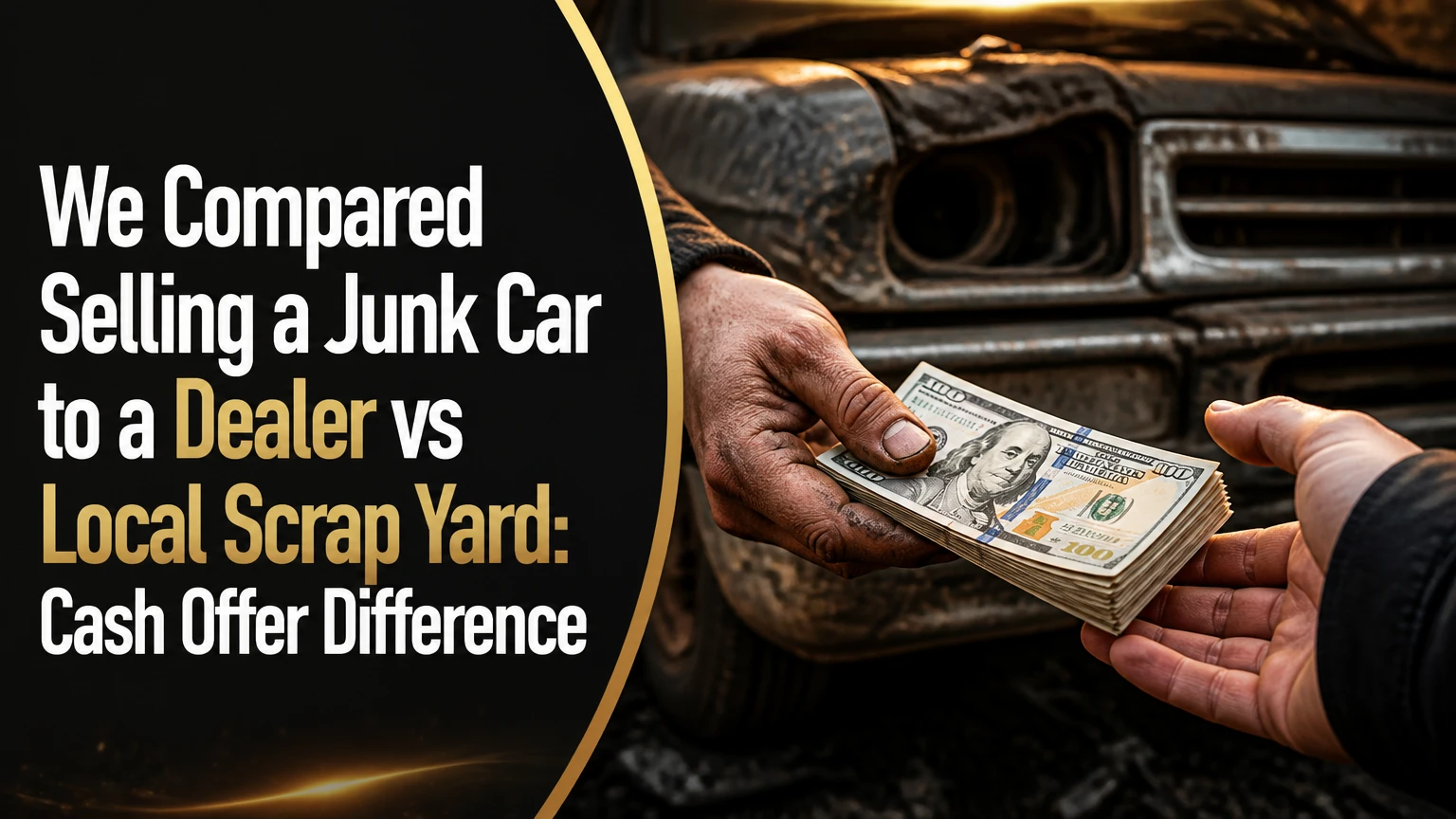 we compared selling a junk car to a dealer vs local scrap yard