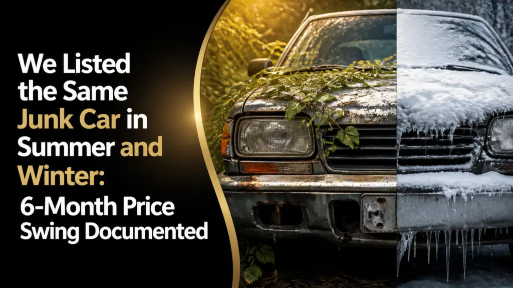 We Listed the Same Junk Car in Summer and Winter: 6-Month Price Swing Documented