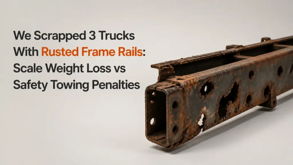we scrapped 3 trucks with rusted frame rails