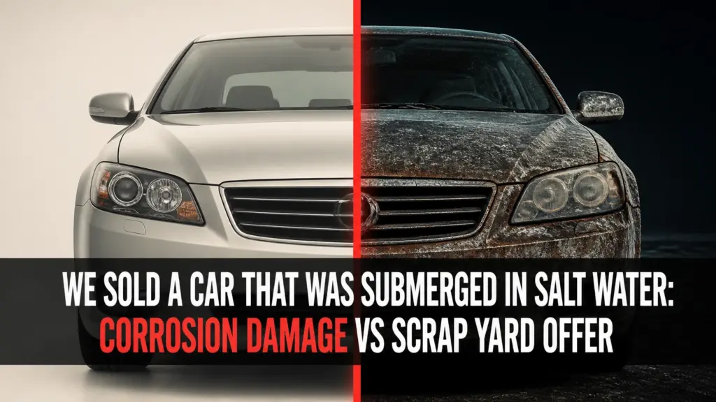 we sold a car that was submerged in salt water