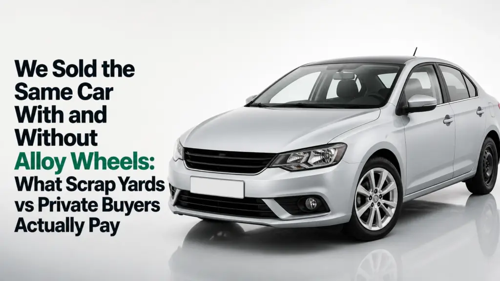 We Sold the Same Car With and Without Alloy Wheels: What Scrap Yards vs Private Buyers Actually Pay